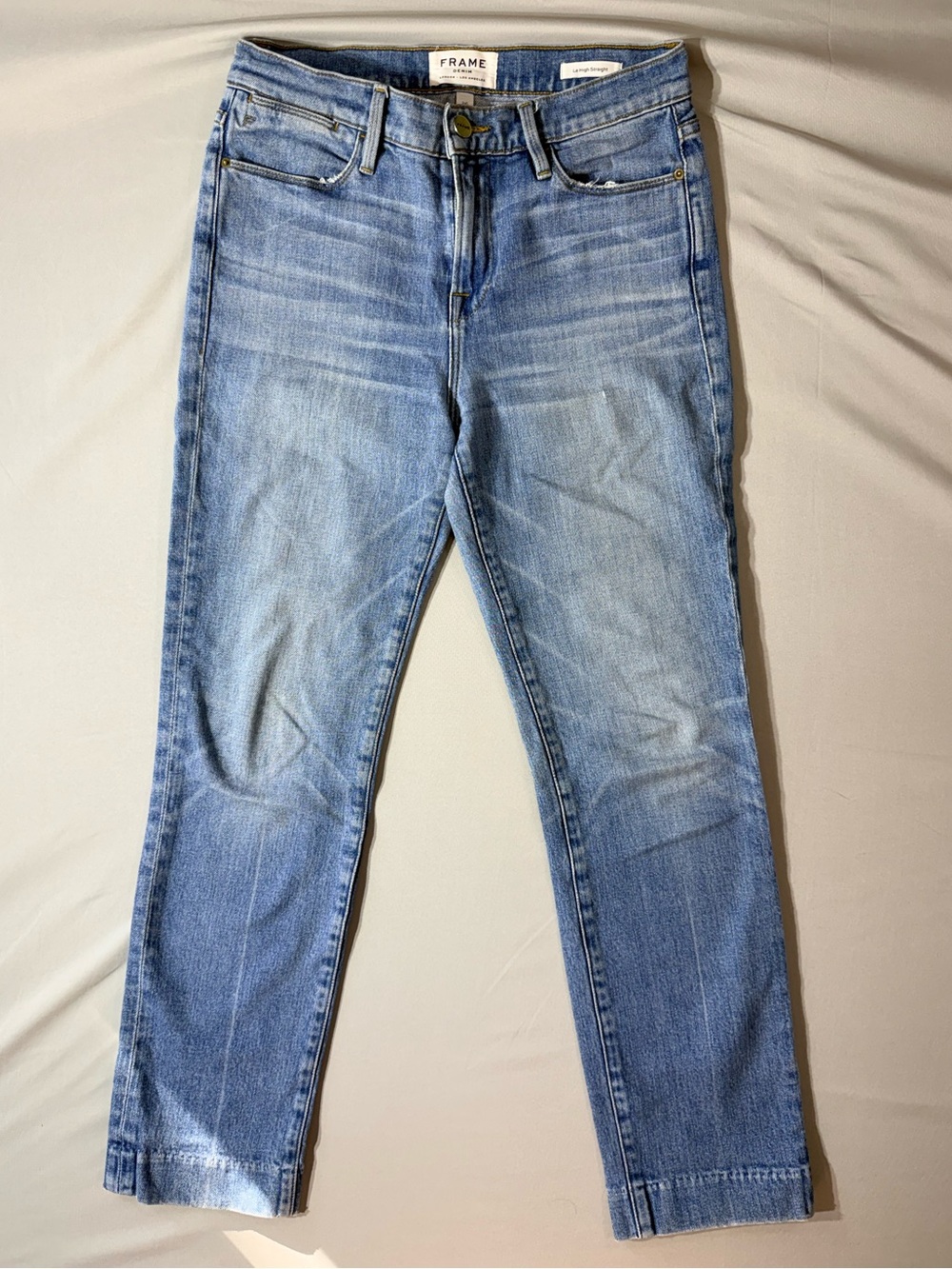 EUC FRAME Le high Straight High Rise Jeans 26 designer, contemporary, classic